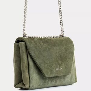 Vélez Lili suede leather bowling crossbody bag